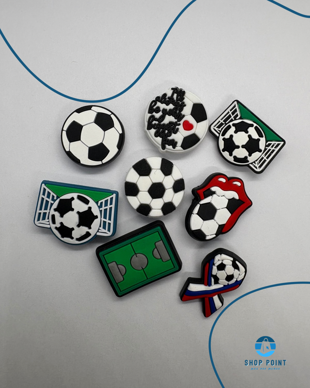 soccer Crocs pin